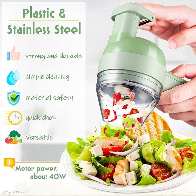 SwiftSlice 4-in-1 Electric Mini Food Processor