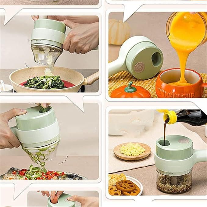 SwiftSlice 4-in-1 Electric Mini Food Processor