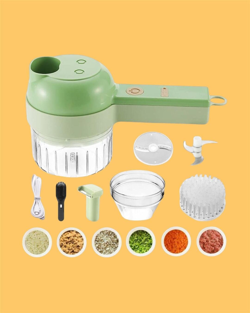 SwiftSlice 4-in-1 Electric Mini Food Processor