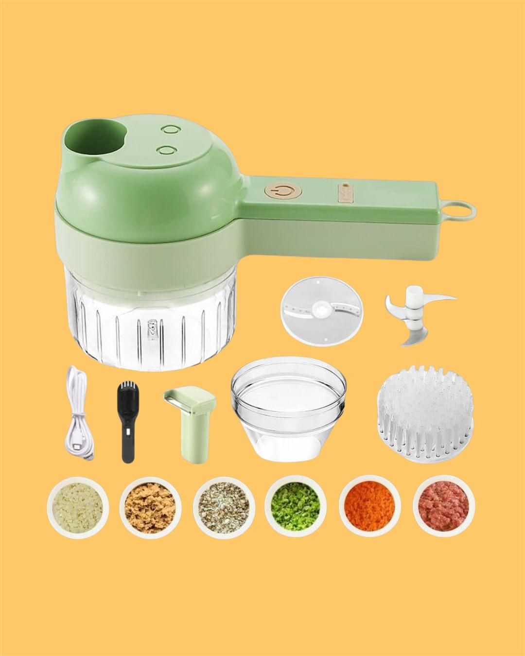 SwiftSlice 4-in-1 Electric Mini Food Processor